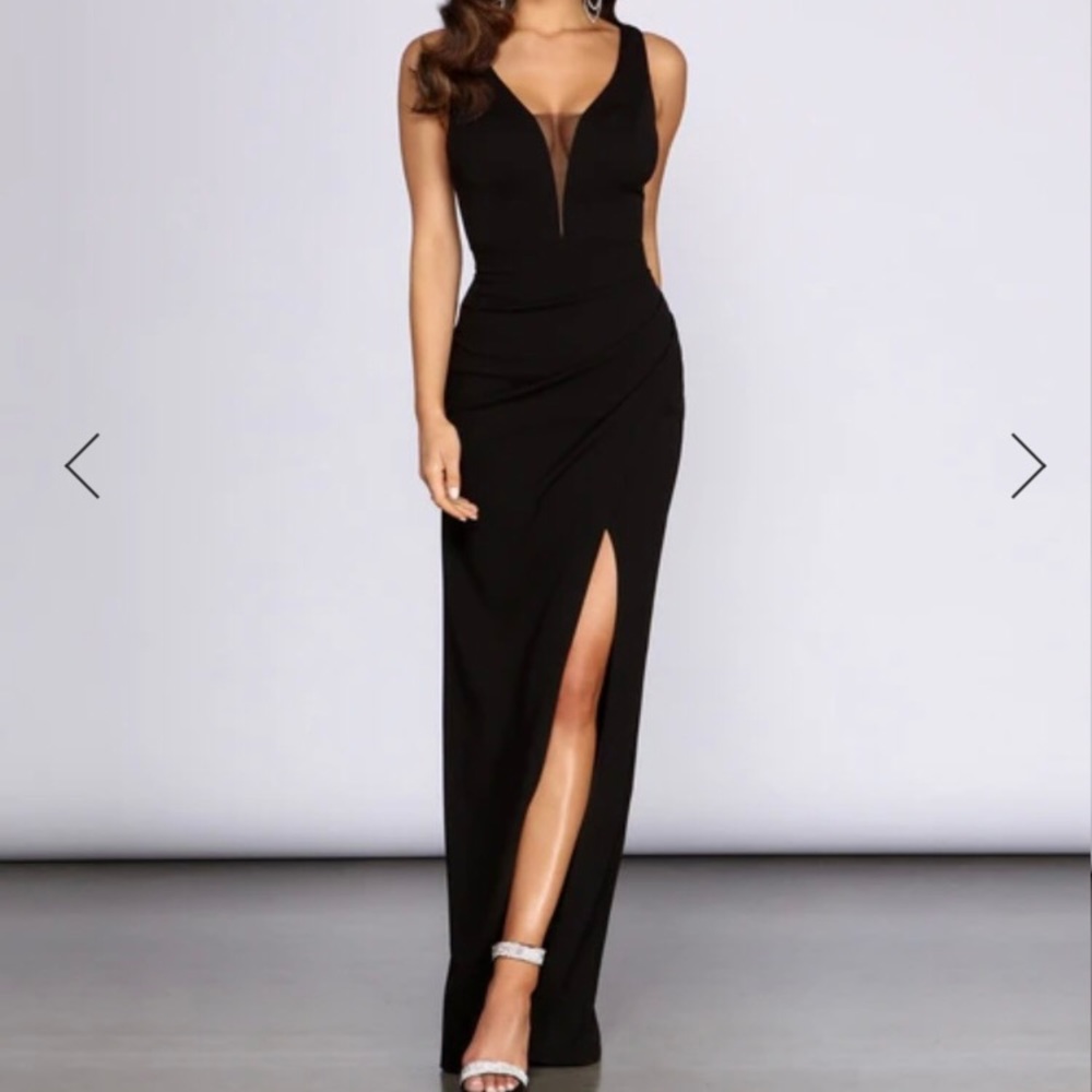 Long Black Formal Windsor Dress
